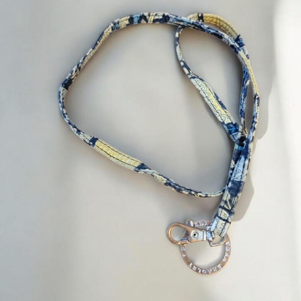 Blue and Yellow Keychain Necklace